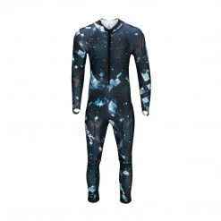 SYNC Performance Ski Race Suits Stellar Adult Race Suit - Black/Turquoise