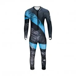 SYNC Performance Tiger Adult Race Suit - Black/Blue Ski Race Suits