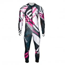 SYNC Performance Ski Race Suits Berit Adult Race Suit - Black/Pink